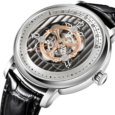 China Power Reservation Creating Unique Classic Mechanical Watches Wheel Watch Dial Hours Gold Wandering Complication Watches for sale