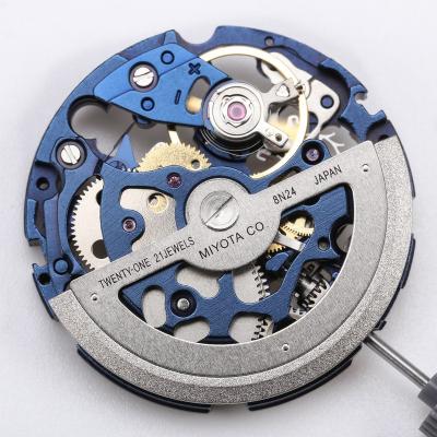 China SANYIN Watch OEM Customization Blue Miyota 8N24 Miyota Modification Watch Custom Automatic Movement Japan Watch Movement for sale