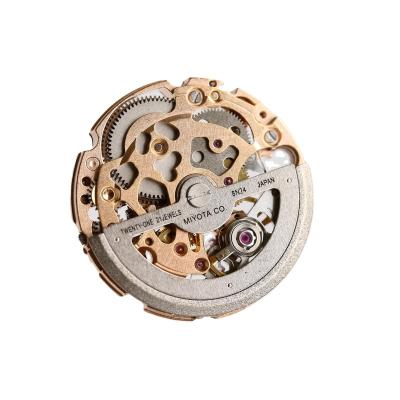 China Power Reserve Watches Movements For Sale Miyota 8N24 Automatic Skeleton Movements Mechanical Watch Movement for sale