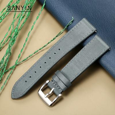 China Fashion. SANYIN Gray Sport Luxury Design Replacement 20mm Custom Watchband Watchband For Mechanical Watch for sale