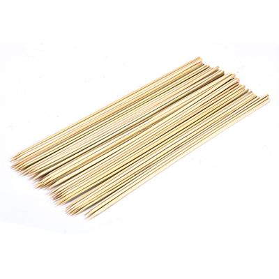 China Eco-Friendly BBQ Bamboo Skewer Round Disposable Easily Cleaned BBQ Sticks Food Grade Bamboo BBQ Skewer for sale