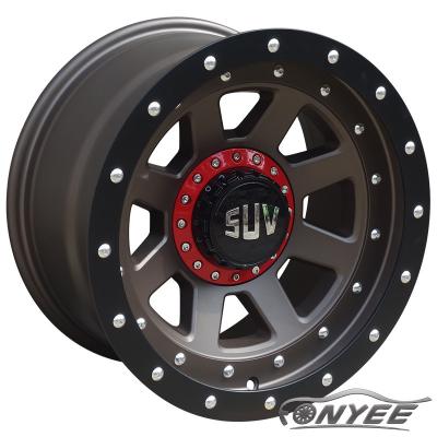 China ALLOY 17 Inch 5 6 Holes 9j 6X139.7 5X127 6X135 Wheels Rims Jeep Wrangler Prado Hummer H3 Offroad Ford f150 for sale