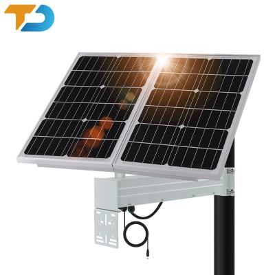 China Quick Installation IP67 TecDeft Factory price IR SENSOR RH/Temp Sensor outdoor 60Ah lifepo4 60W solar energy system for sale