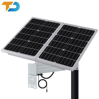 China Quick Installation IP67 TecDeft Home Garden Outdoor Grid Power Generator Kit Panels Set 60W 60A Solar energy storage system for sale