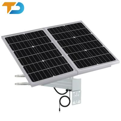 China Quick Installation IP67 TecDeft CB CE 12V DC mini projects solar energy systems 60W solar power storage system for CCTV IoT devices for sale