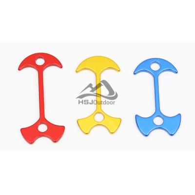 China Adjust Guyline Easy Camping Tent Accessories Anchor Peg Aluminum Alloy Guyline Adjuster Wind Rope Stopper Guy Line Slider Cord Tensioner Rope Lock for sale