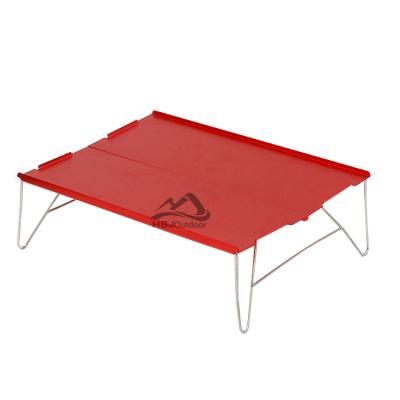 China Mini Outdoor Camping Folding PANEL Table Barbecue Picnic Aluminum Alloy Multi-use Portable Detachable Tableware Dinner Desk for sale