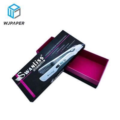 China Handmade Custom Logo Design Luxury Top and Bottom Box Cardboard Skin Care Beauty Instrument Rectangle Packing UV Coating Printed Box for sale