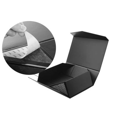 China Matte Black Luxury Folding Custom Logo Rigid Cardboard Paper Packaging Handmade Empty Apparel Gift Boxes Wholesale Big Large for sale