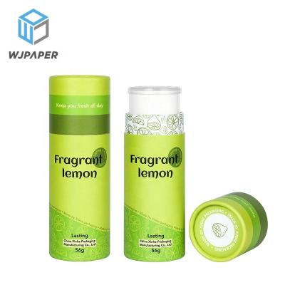 China Biodegradable Eco Friendly Cosmetic Containers Cardboard Twist Up Paper Tube Packaging Kraft Lipstick Deodorant Sunscreen Lift Up Container for sale