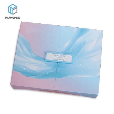 China Disposable high-end cosmetic gift box set double door clamshell packaging box creative customization for sale