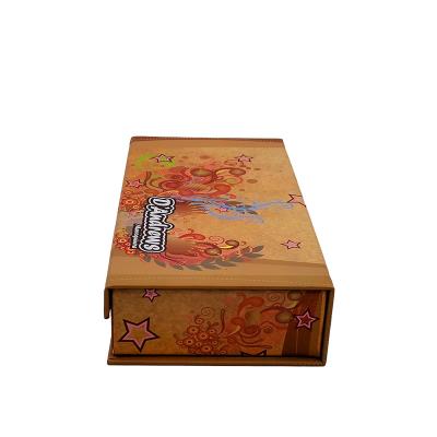 China Handmade Custom Logo Packaging Box Surprise Environmental Protection Cardboard Magnet Flip Gift Box for sale