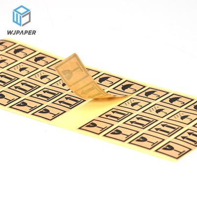 China Custom Printed Waterproof Free Samples Design Waterproof Logo Wrapping Paper Stickers Wholesale Product Customized Shipping Packaging Sticker for sale