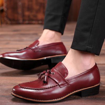 China Flat Zapatos 2021 British Style Man Leather Shoe Classic Casual Stylish Loafers Shoes For Men for sale