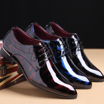 China Handmande/plus size new design patent leather italian pointed toe oxford shoes plus size 46 47 48 italian men shoes for sale