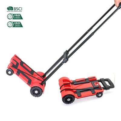 China Multi Use Light Portable Collapsible Aluminum Luggage Hand Trolley Handle Trolley for sale