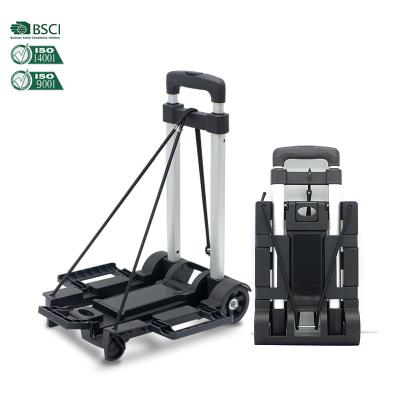 China Eco - Friendly Industrial Shopping Four Wheel Luggage Furniture Garage Tool Trolley Folding Hand Cart for sale