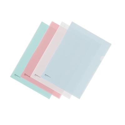 China OEM A4 Size Eco-friendly Letter Size Clear Factory Document Folder Project Pockets L Shape Folder for sale