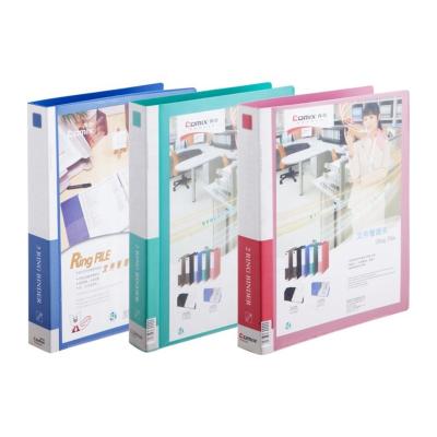 China Comix A4 Custom Presentation Spine Eco-friendly Durable Pocket And Frame Pocket 3 Ring Binder for sale