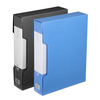 China Size 100 Eco-friendly Pockets PP Clear Folder A4 For Office Supply , PP Folder A4 Clear Book Display Book for sale