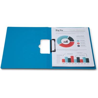 China PP Comix Factory Supply Low Price Best Sell A4 Metal Clip Horizontal Foldable Foam PP Clip Board for sale