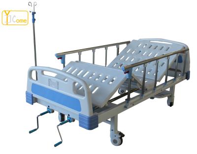 China YKB003-7 Best Selling High Quality Metal Manual Three Triple-folding Hospital Bed for sale