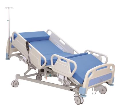 China Hot-selling Five Foot Panel YKA006-1 Nurse Control Works Electric Hospital Bed/ICU Bed With X-Ray CPR Function for sale