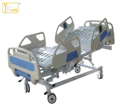 China Side Rail Hospital Patient Bed Five Function Folding Electric Hospital Bed for sale