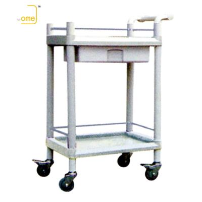 China Contemporary Medical Cart Medicine Trolley Medical Trolley ABS Cart With Drawer for sale