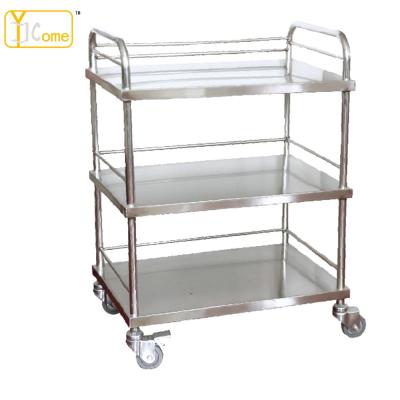 China Contemporary Medical Trolley Cart Instrument Stainless Steel Room Using Medical Trolley for sale