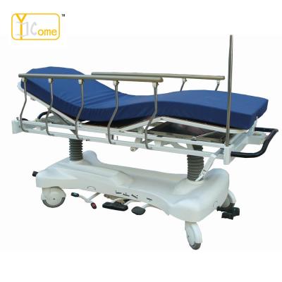 China YKJ003 Metal Hospital Emergency Stretcher Stainless Steel Four Wheels hospital Stretcher Trolley for sale