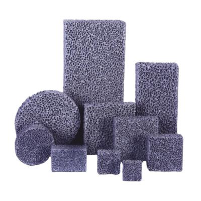 China Silicon Carbide Porous Ceramic Foam Filter for Molten Metal Filtration Solution for sale