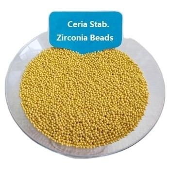 China 60 Ceria Stab. Zirconia Beads for Precision Grinding Ceramic Balls for sale