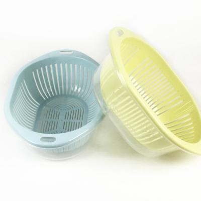 Chine Kitchen Multi Viable Vegetable Fruit Size BNcompany Washing Double Layer Multifunctional Drain Basket à vendre