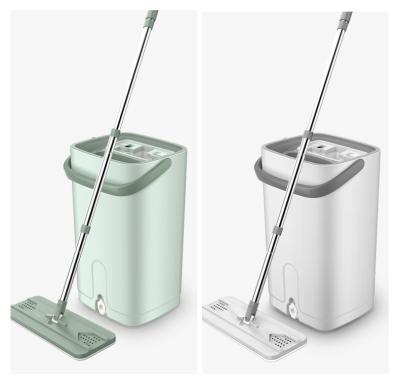 China New Design Microfiber Flat Mop Sustainable Cleaning Bucket BNcompany Magic Squeeze Mop Te koop