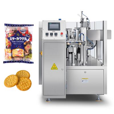 China Food High Quality Snack Premade Pouch Bag Filling and Sealing Packing Machine Biscuit Cookies Bag in Bag Packing Machine for sale