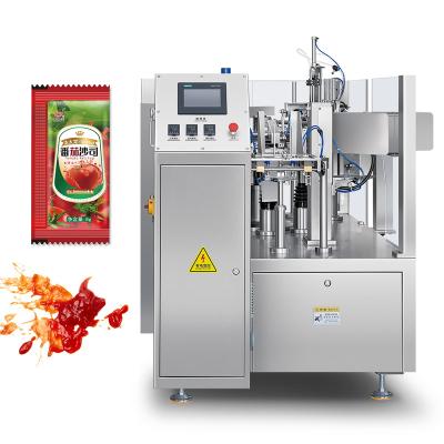 China Food Cheap Price Multi-function Automatic Liquid Sachet Filling Machine Ketchup Vacuum Filling and Sealing Packing Machine for sale