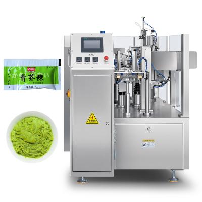 China Food Automatic Liquid Premade Bag Packing Machine Mustard Oil Pouch Water Liquid Sachet Filling and Sealing Packing Machine for sale