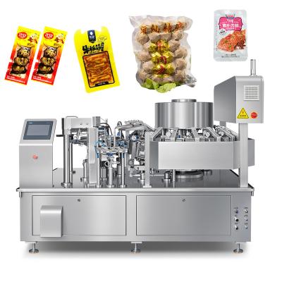 China Food Full Automatic Feeding and Vacuum Packing Machine Quail Eggs Frozen Food Snack Vacuum Packing Machine for sale