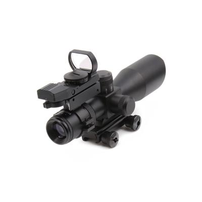 China Mil-Dot Illuminated NcDe 2.5-10x40 Dual Rifle Tactical Scope with RED (GREEN) Sight, Rail Mount and Red/Green 2.5-10x40 Reticle 4 Dot for sale