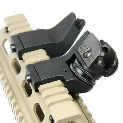 China Aluminum Alloy NcDe AR15 Front And Rear Transition BUIS 45 Degree Iron Quick Rescue Sight for sale