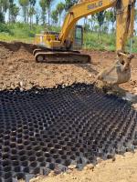 China Textured And Perforated Gravel Grid HDPE Geocell For Road Construction Te koop