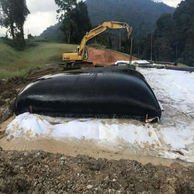 China Bolsos de filtro de desecación de desecación tejidos de alta resistencia del sedimento del tubo del geotextil en venta