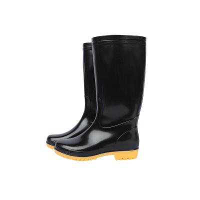 China Direct Sales Sweat-absorbent Safety Boys Acid Resistant Mens PVC Rain Boots Can Be Reused for sale