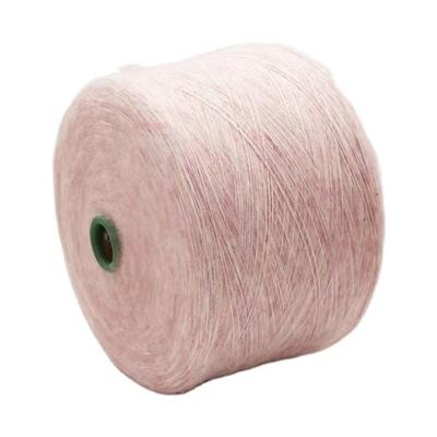 China Antistatic 5.8NM/1 Wool Spun Mohair Polyester 42% Polyester 8% Wool Knitting Yarn Cylinder Yarn Silk 50% Recycled Fancy Yarn for sale