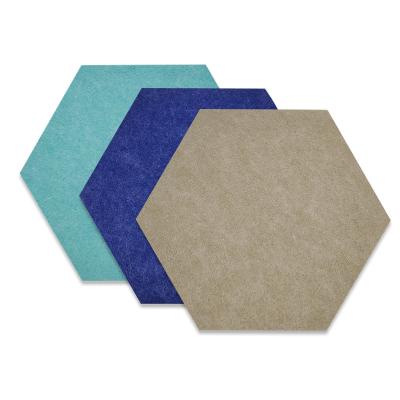 China Highly Efficient Hexagonal Acoustic Sound Absorption Sound Absorption Panels Wall Cloth Acoustic Sound Insulation Panels For Home Theater for sale