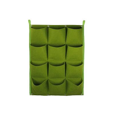 China Breathable Garden 2 3 5 7 25 36 Pocket Hanging Grow Bags Vertical Plant Grow Bags for sale