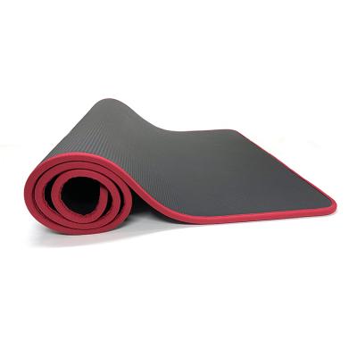 China Eco Friendly Yoga Tape Non Slip Yoga Mats Anti Tear Exercise Yoga Mat With Carry Strap for sale