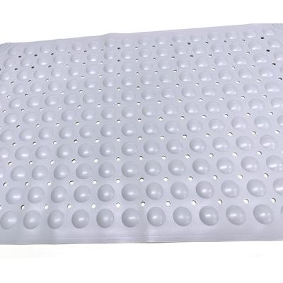 China Durable PVC Anti-Slip Long Bath Mats Non Slip Shower Tub Mat With Suction for sale