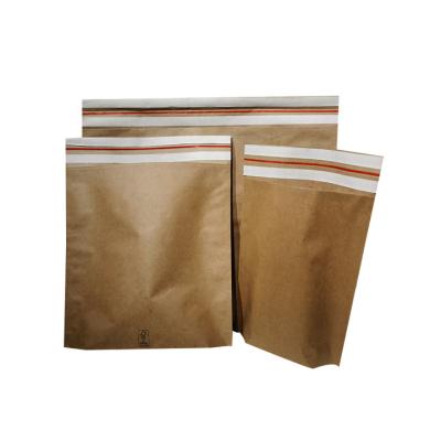 China Biodegradable Professional Pink Shipping Kraft Paper Mail Bags Custom Printing Bubble Mailers for sale